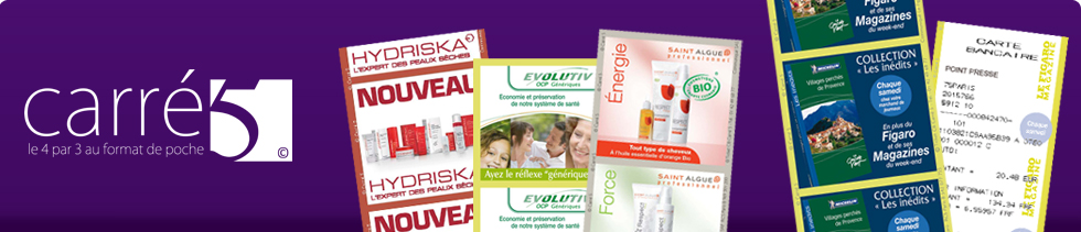 Vos annonces et offres diffusées sur les reçus bancaires par les commerces : cafés, brasseries, coiffeurs, tabacs, pharmacies, ... – un contact direct avec le consommateur – concept media  déposé-© Carré 5.